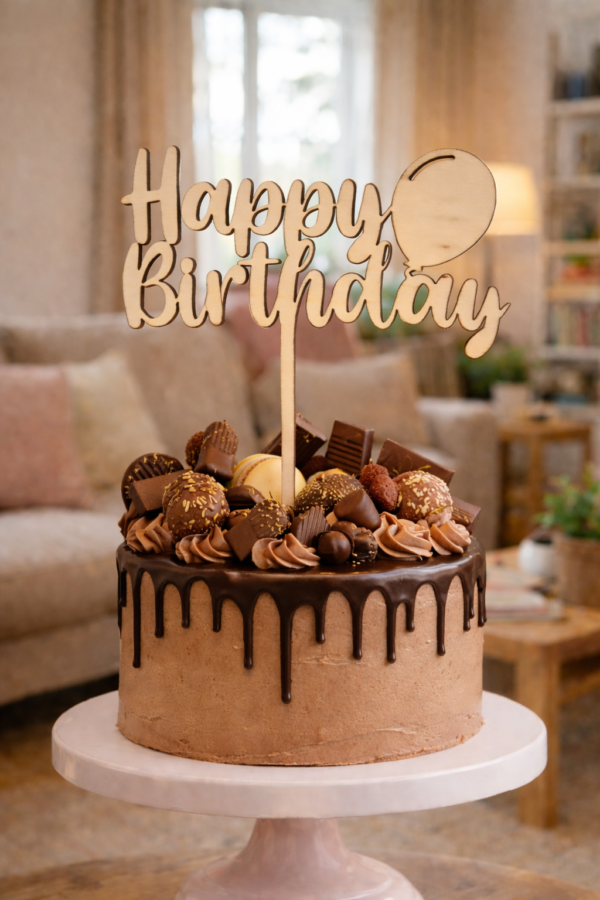 ChatGPT Image 22 feb 2026, 15_54_23 Taarttopper Happy Birthday met ballon XL