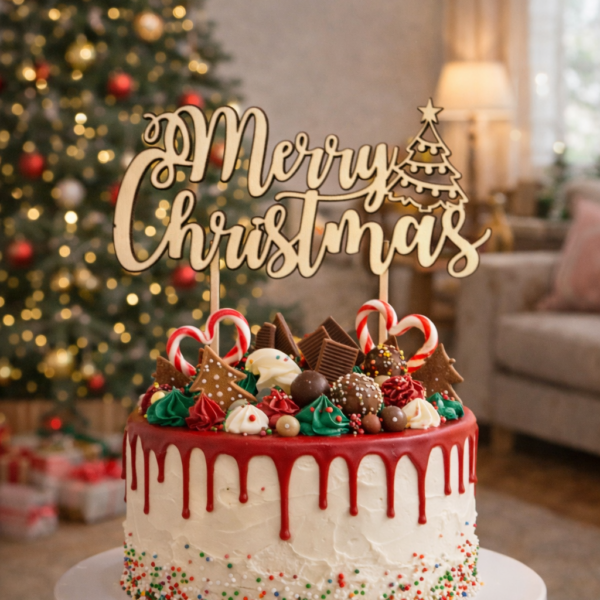 Taarttopper Merry Christmas XL