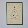 Houten kerstkaart met kerstboom– handgemaakte duurzame kerst ansichtkaart Kerstkaart Kerstboom