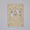 Houten kerstkaart als kerstboom ornament sneeuwpop– originele duurzame kerstkaart Handgemaakte houten kerstkaart met uitneembaar kerstornament sneeuwpop en natuurlijke houtnerf, inclusief envelop