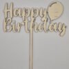 Taarttopper happy birthday met ballon Taarttopper happy birthday met ballon
