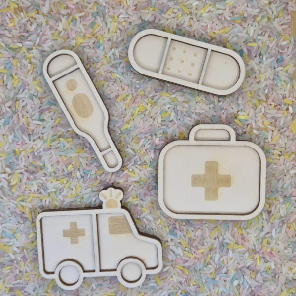 Vultray set ambulance met speelrijst