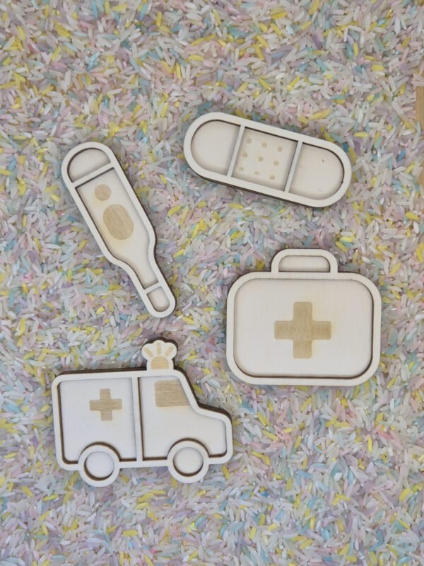 Vultray set ambulance met speelrijst Vultray set ambulance met speelrijst