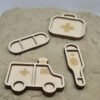 Vultray set ambulance met zand Vultray set ambulance met zand