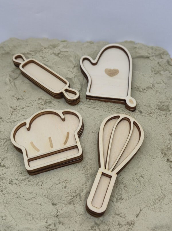 Vultray set bakken met zand Vultray set bakken met zand