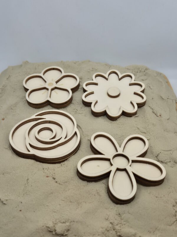 Vultray set bloemen met zand