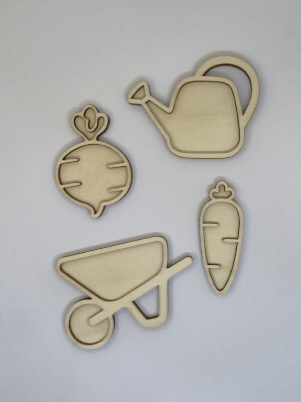 Vultray set moestuin wit