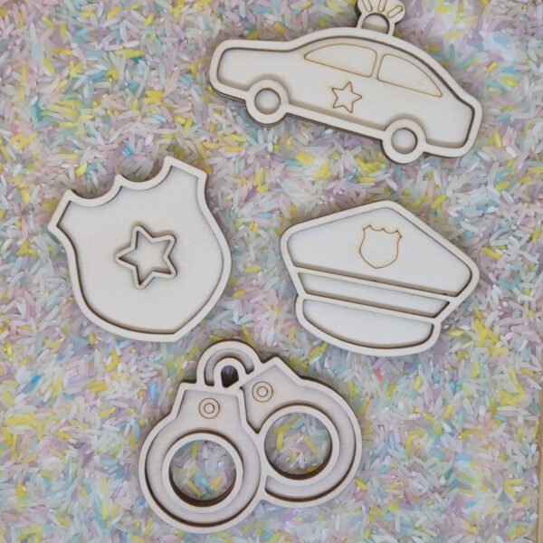 Vultray set politie met speelrijst