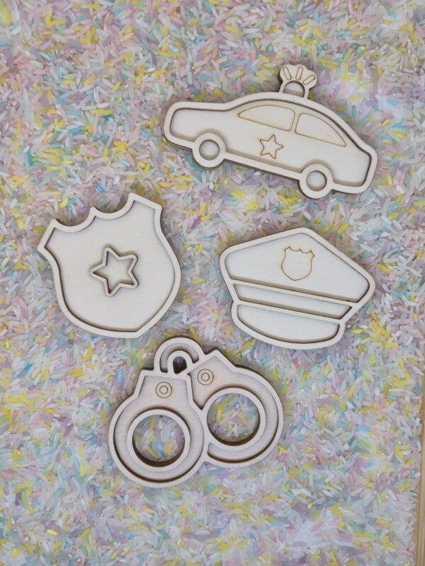 Vultray set politie met speelrijst