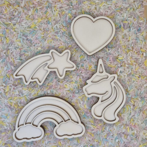 Vultray set unicorn met speelrijst