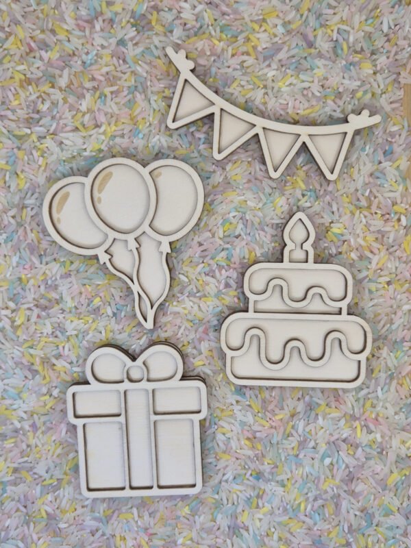 Vultray set verjaardag met speelrijst