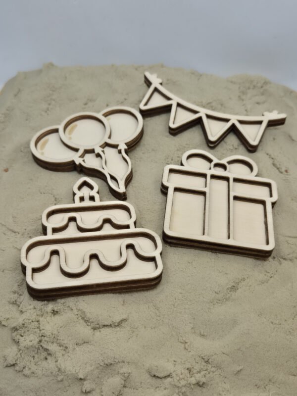 Vultray set verjaardag met zand