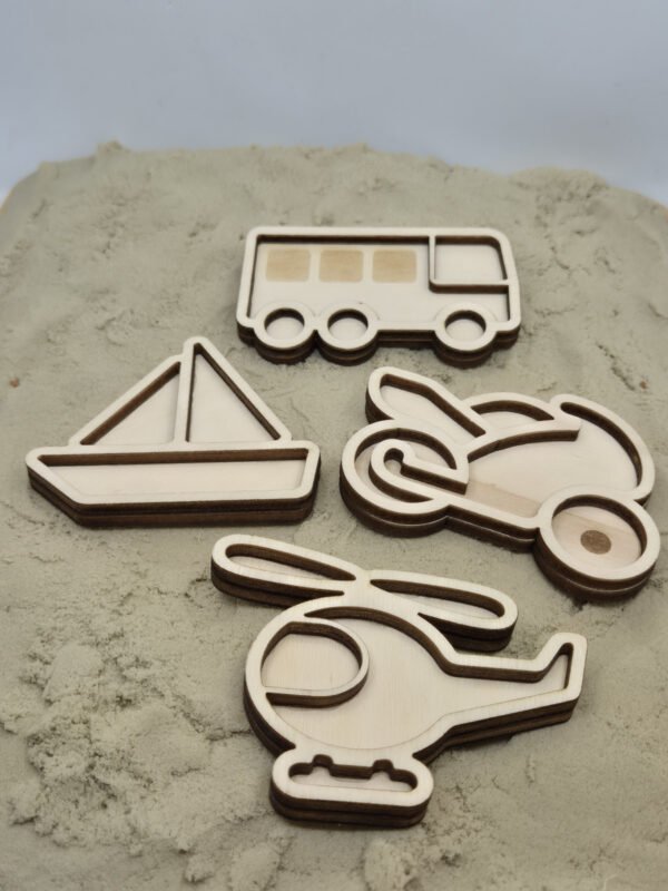 Vultray set voertuigen 2 met zand Vultray set voertuigen 2 met zand