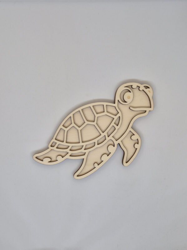 Vultray zeeschildpad wit