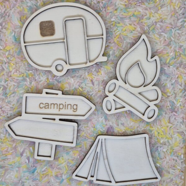 Vutray set kamperen met speelrijst