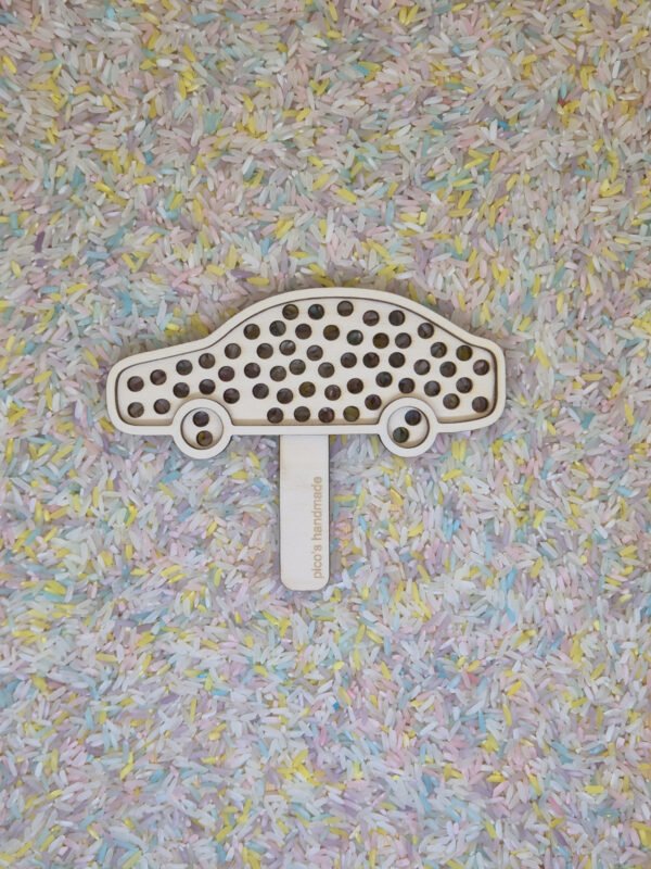 Zeefje auto met speelrijst Zeefje auto met speelrijst