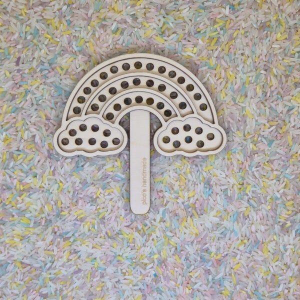 Zeefje regenboog met speelrijst