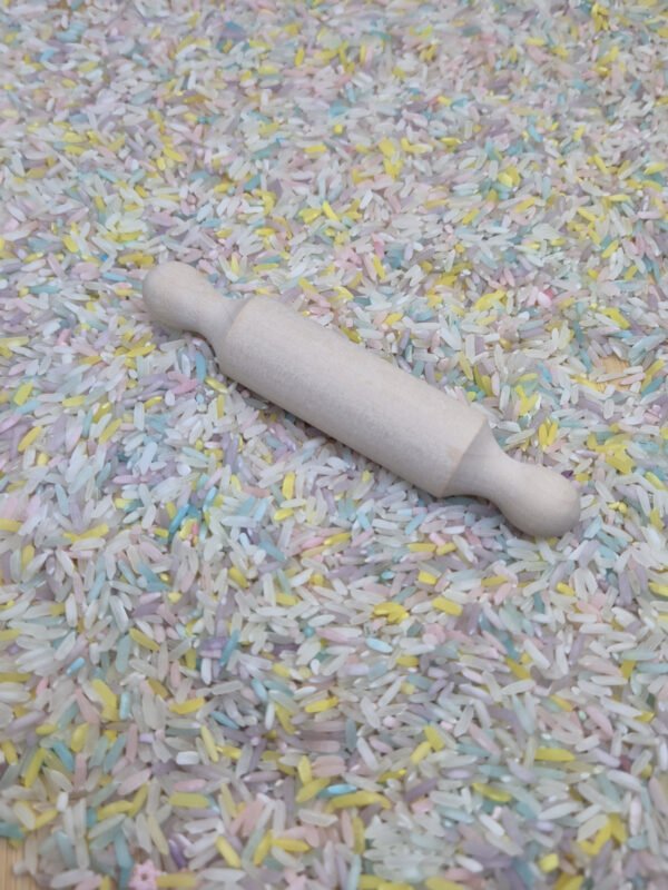 deegroller klein op rijst Houten Deegroller Klein