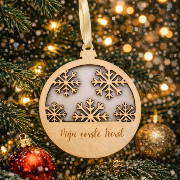 Gepersonaliseerde Kerstbal Sneeuwvlok