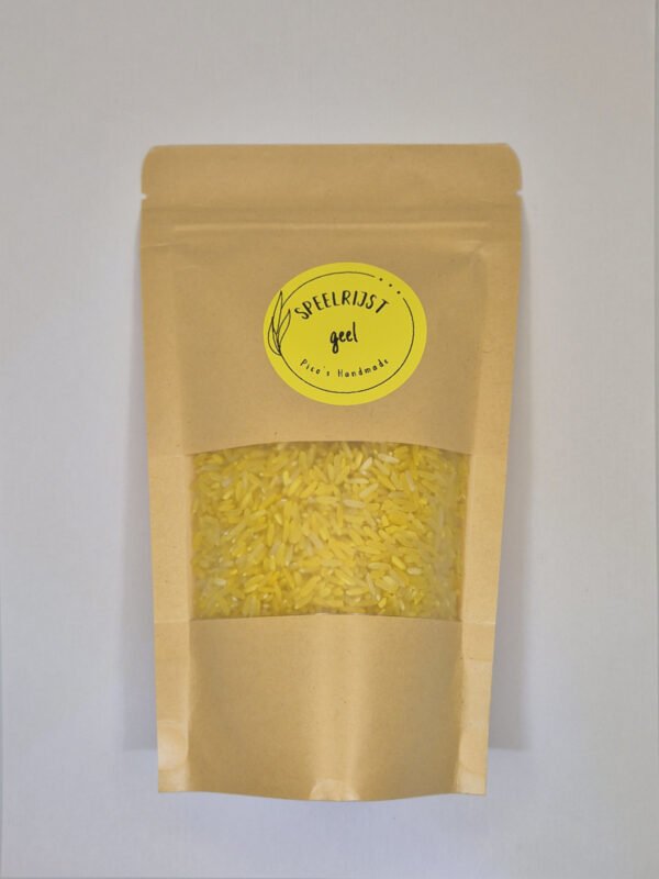 speelrijst geel in zak