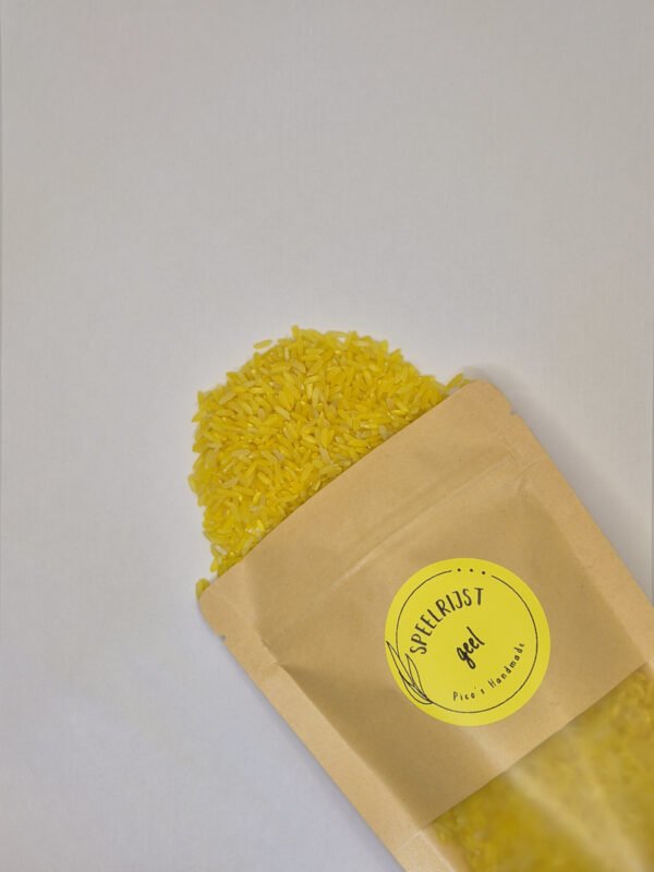 speelrijst geel uit zak