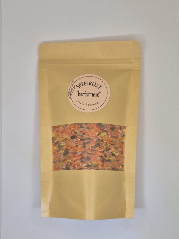 speelrijst herfstmix in zak speelrijst herfstmix in zak