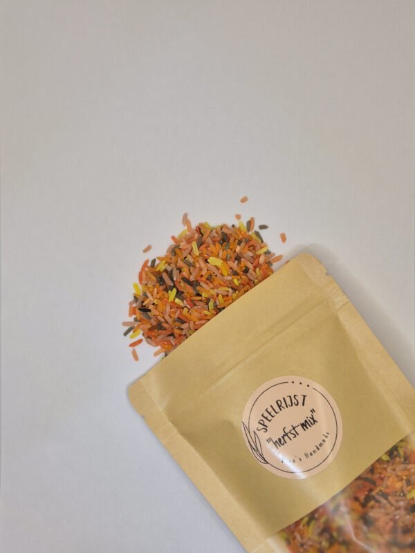 speelrijst herfstmix uit zak speelrijst herfstmix uit zak