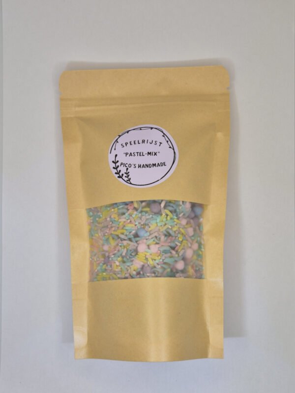 speelrijst pastelmix in zak