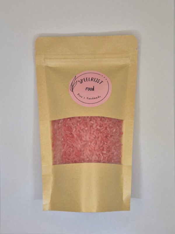 speelrijst rood in zak speelrijst rood in zak