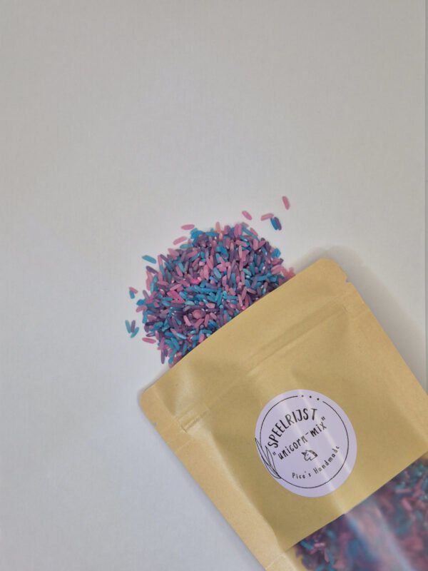 speelrijst unicornmix uit zak
