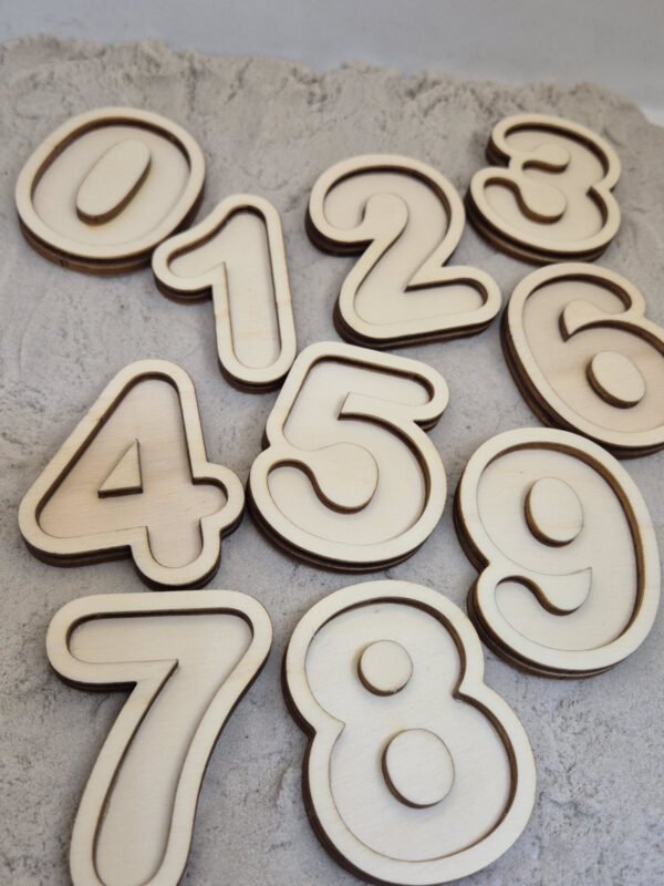 vultrayset cijfer met zand