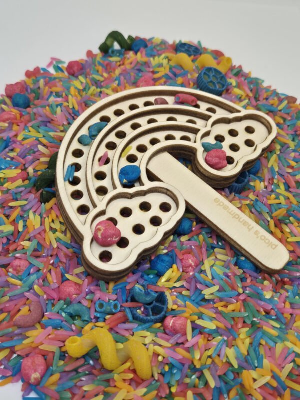 zeefje regenboog in rijst zeefje regenboog in rijst