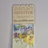 Houten bloemensteker bedankt meester met bloemenmix Houten bloemensteker voor de meester met tekst bedankt dat je mij hebt laten groeien inclusief biologische bijvriendelijke bloemenmix