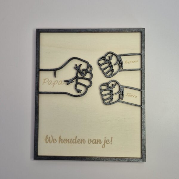 Vaderdagbordje 2 kinderen