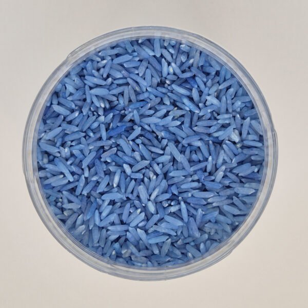 speelrijst blauw in open pot Speelrijst Blauw