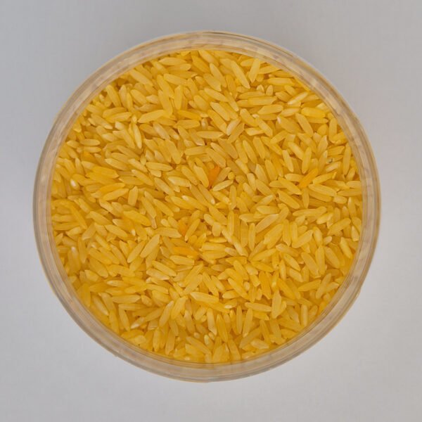 speelrijst oranje in open pot Speelrijst Oranje