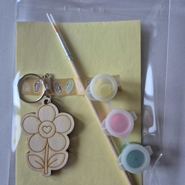 DIY sleutelhanger Bloem